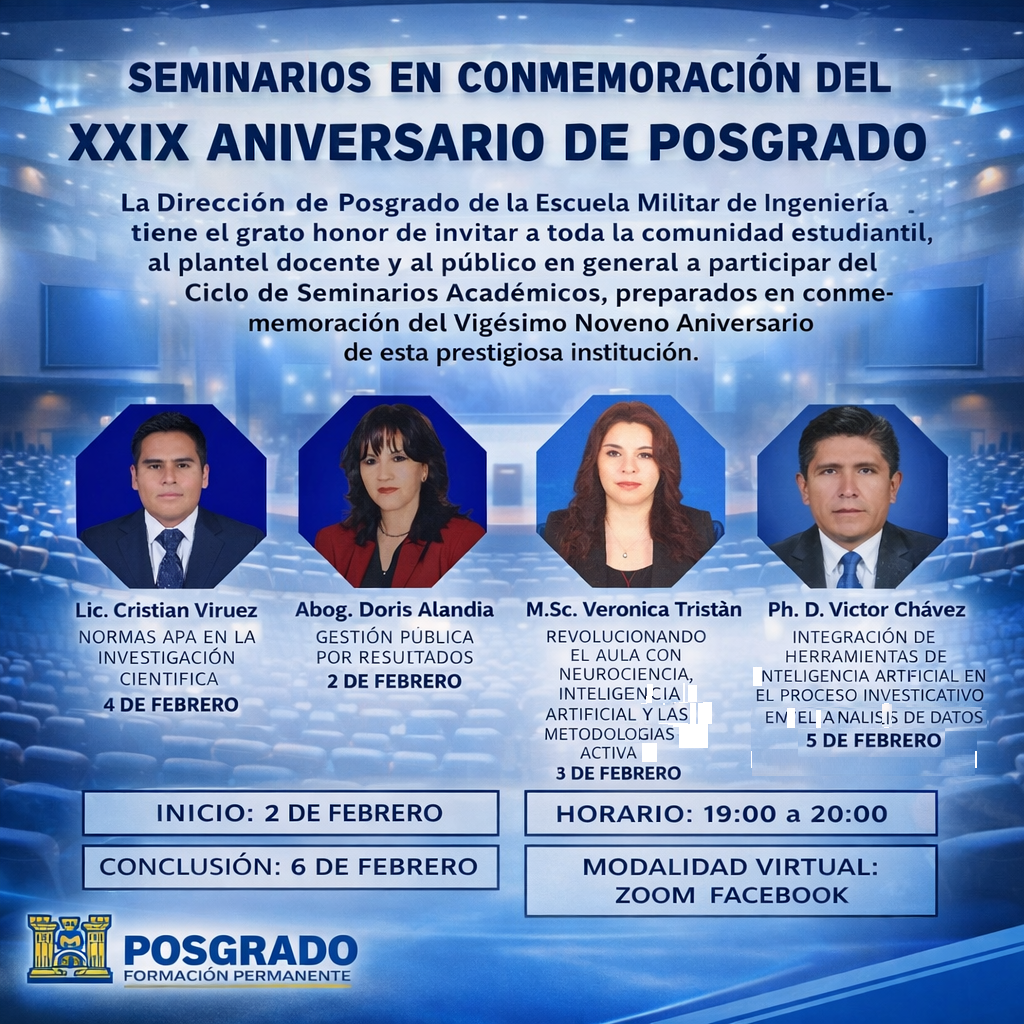 Seminarios XXIX Aniversario de Posgrado